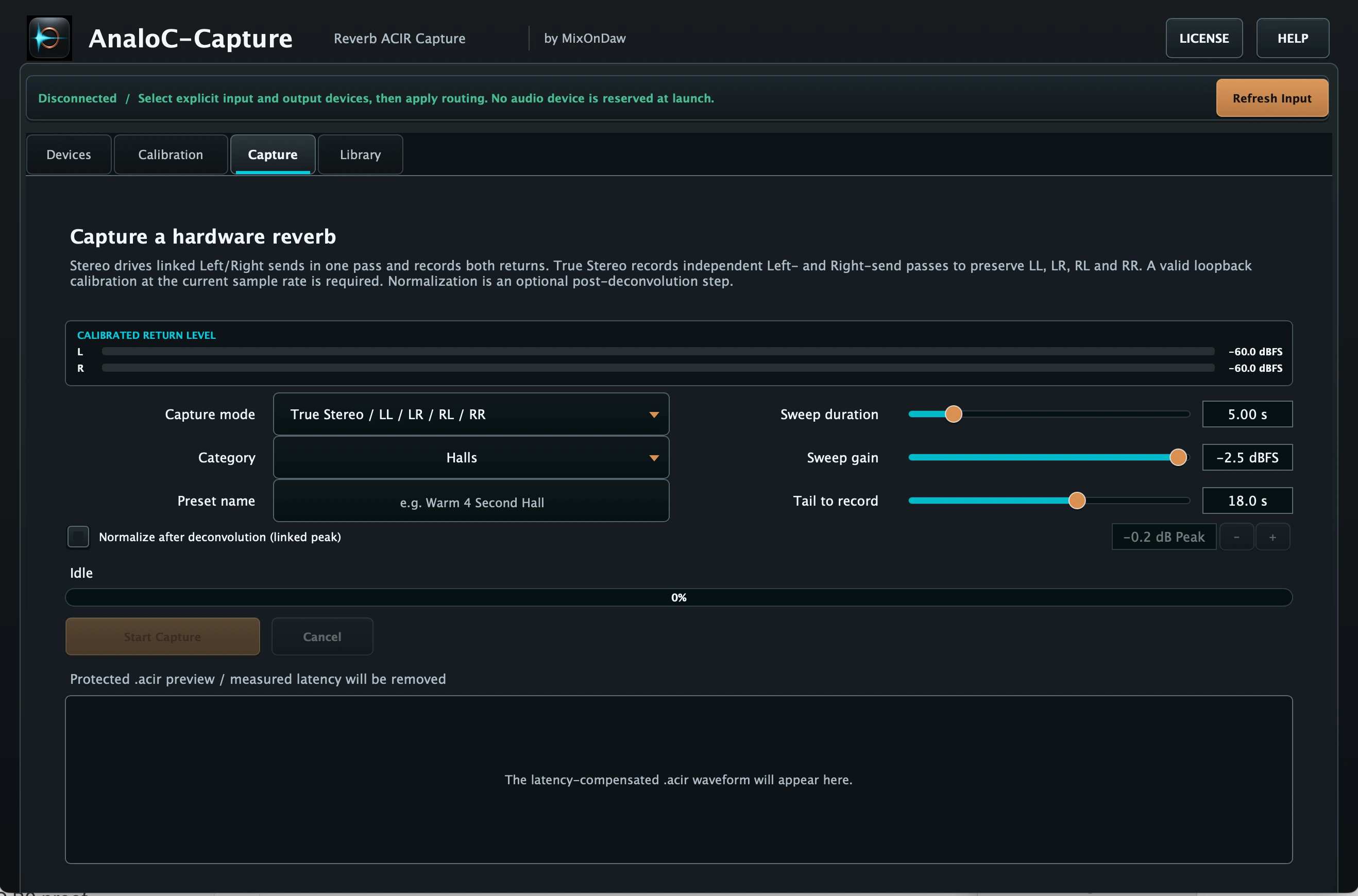 AnaloC-Capture ACIR reverb capture interface